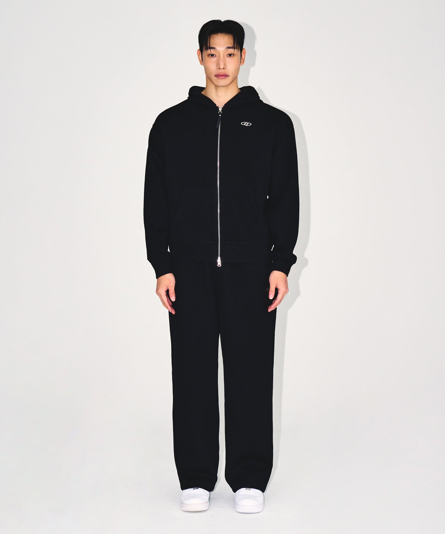 KNIT LIKE WIDE PANTS [BLACK] Main image