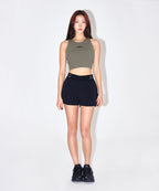 B SYMBOL TANK TOP [KHAKI]