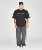 CHROME B SEMI WIDE PANTS [CHARCOAL]