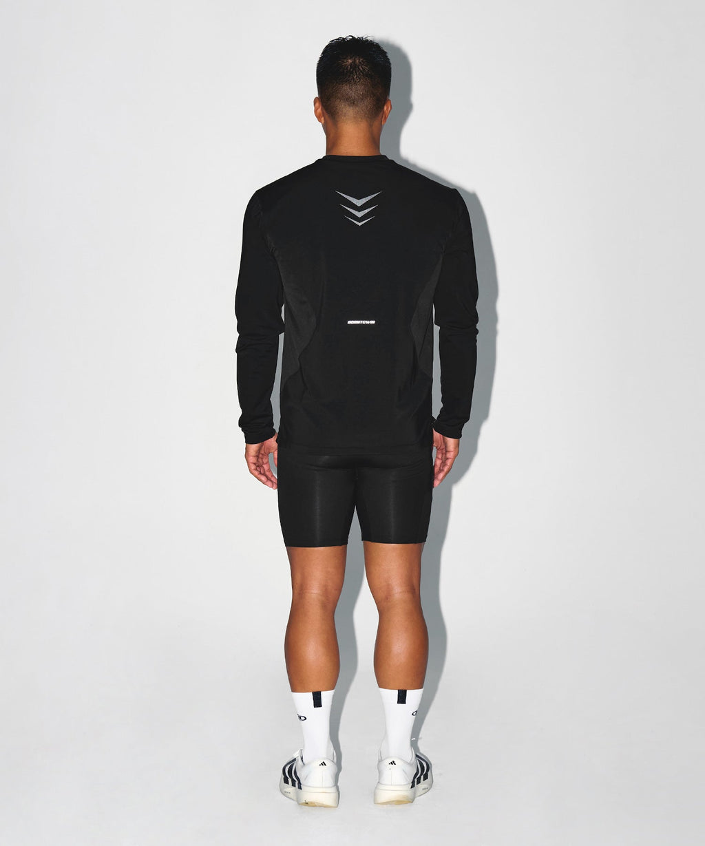 STROKE B QUICK DRY LONG SLEEVE [BLACK]