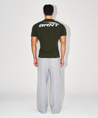 CHROME B SEMI WIDE PANTS [MELANGE GREY]