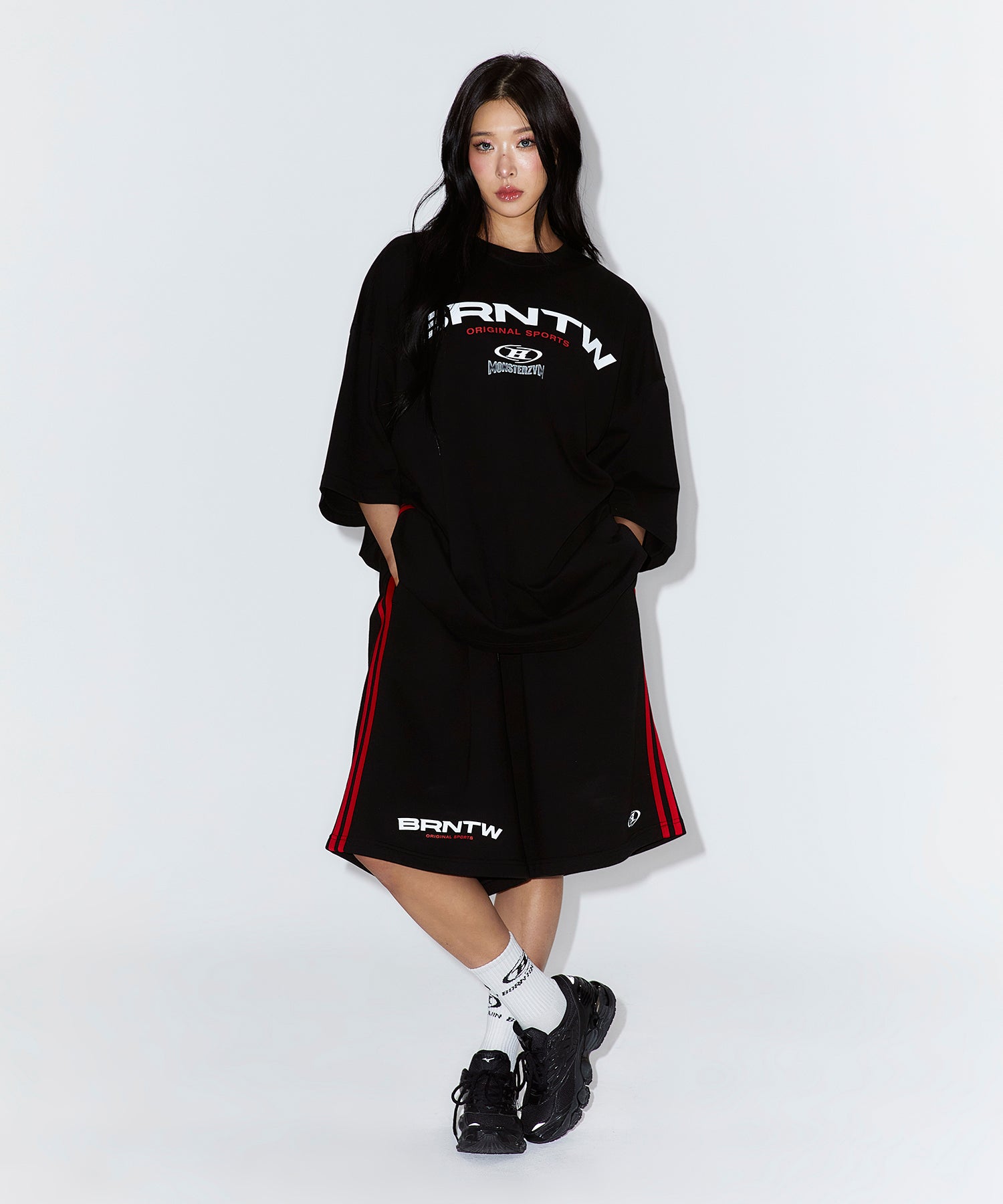 MONSTERZYM BERMUDA PANTS [BLACK]