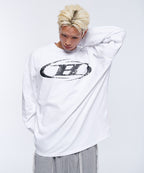 CRACK B SYMBOL LONGSLEEVE [WHITE]