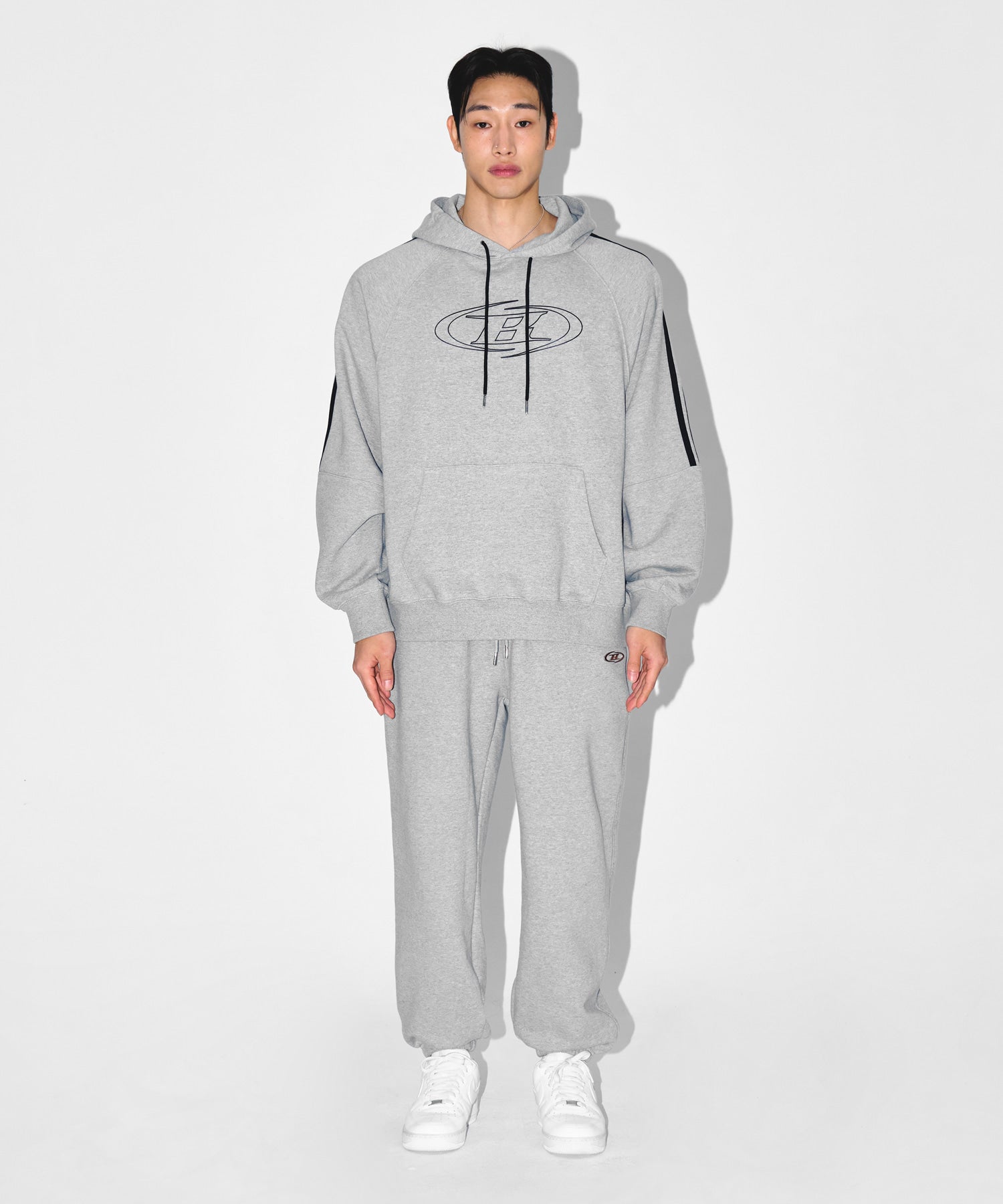 CHROME B JOGGER PANTS [MELANGE GREY]