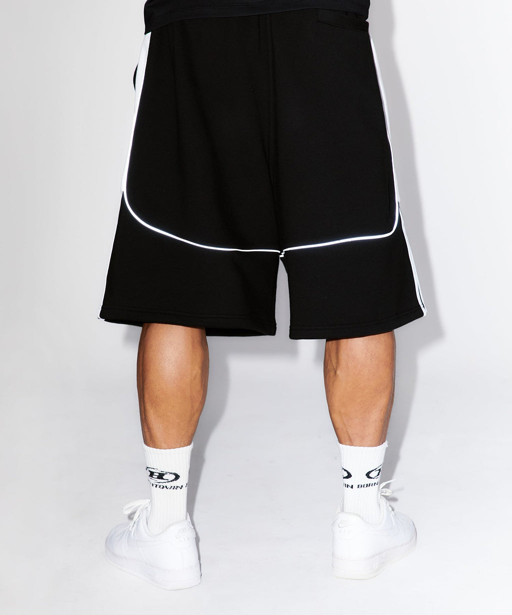 [Lee Jun-ho] WINNER REFLECTIVE BERMUDA PANTS [BLACK]