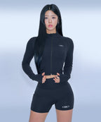 ACTIVE LINE FULL ZIP-UP JACKET [BLACK]
