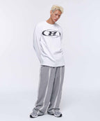 CRACK B SYMBOL LONGSLEEVE [WHITE]