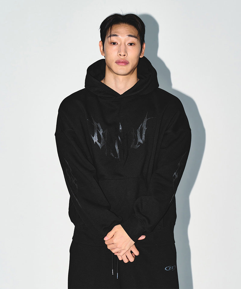 TRIBAL EXTRA FIT HOODIE [BLACK]