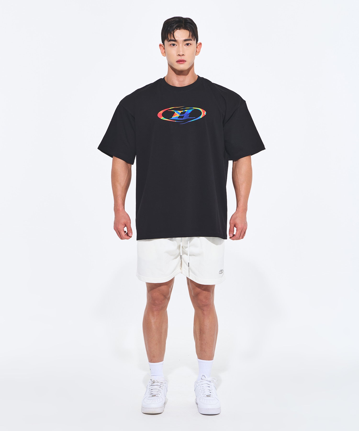 THERMO SYMBOL B SEMI OVER FIT T-SHIRTS [BLACK] Secondary image