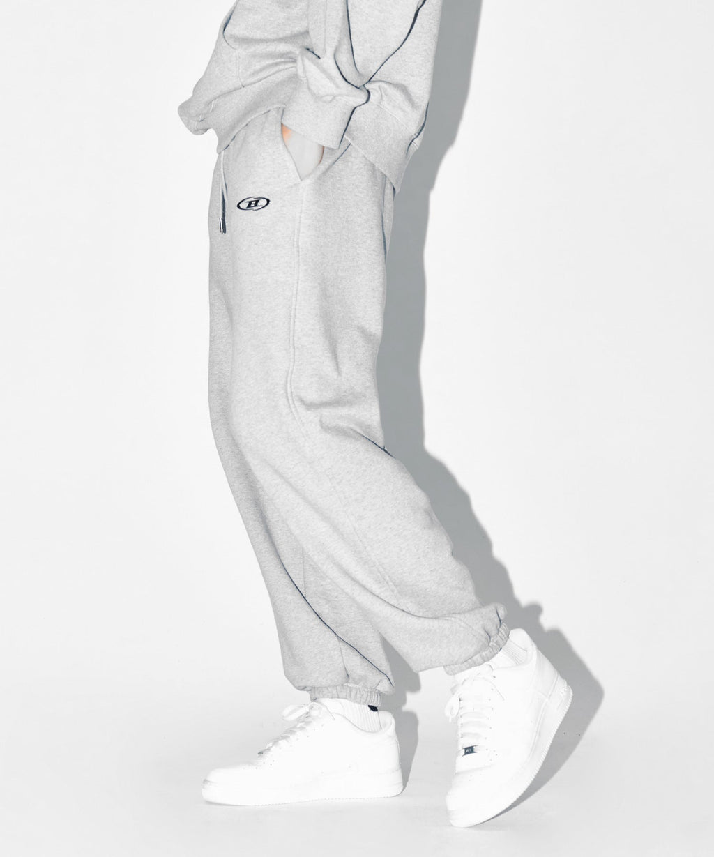 CHROME B JOGGER PANTS [MELANGE GREY]