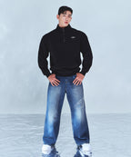 CHROME B HALF ZIP-UP SWEATSHIRTS