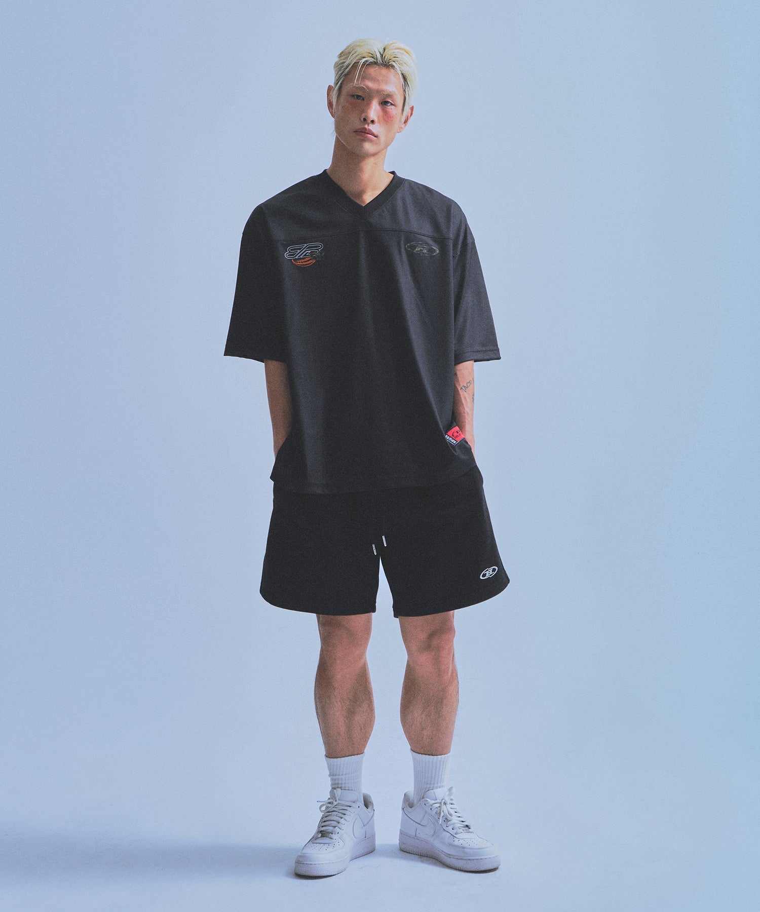 CHROME B HALF PANTS_SHORT VER [BLACK] Main image