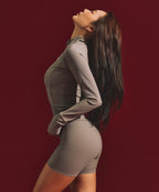 W B-FLEX FULL ZIP UP JACKET [BROWN]