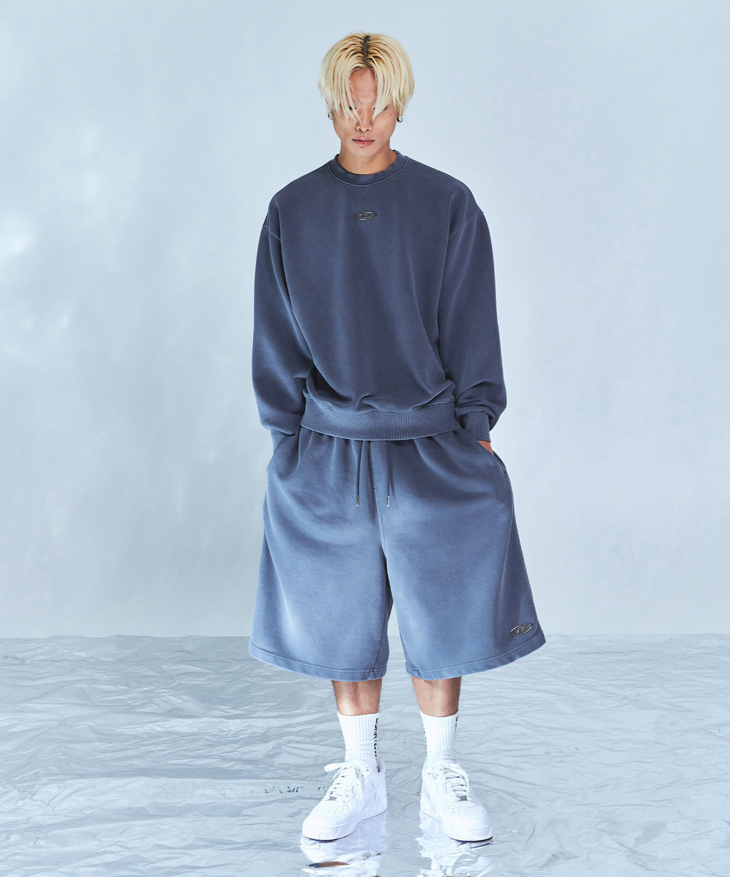 CHROME B PIGMENT SWEATSHIRTS [BLUE]