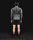 BRN ECLIPSE SEAMLESS HALF ZIP UP LONG SLEEVE [CHARCOAL]