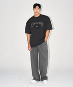 CHROME B SEMI WIDE PANTS [CHARCOAL]