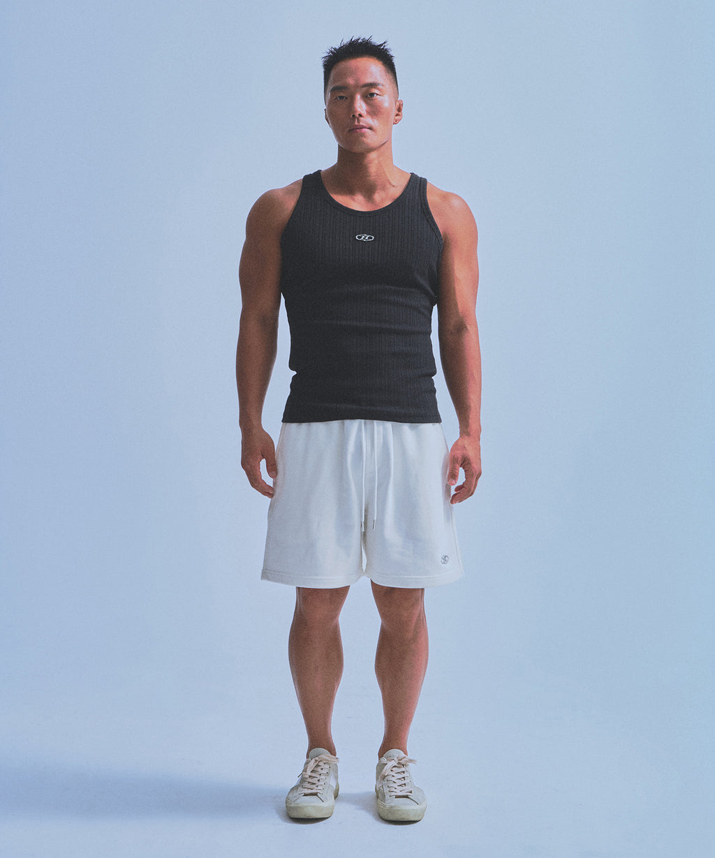 CHROME B HALF PANTS_SHORT VER [WHITE]