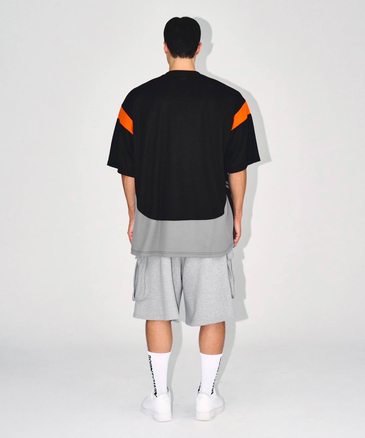 09 APPLIQUE RUGBY JERSEY T-SHIRTS [BLACK]