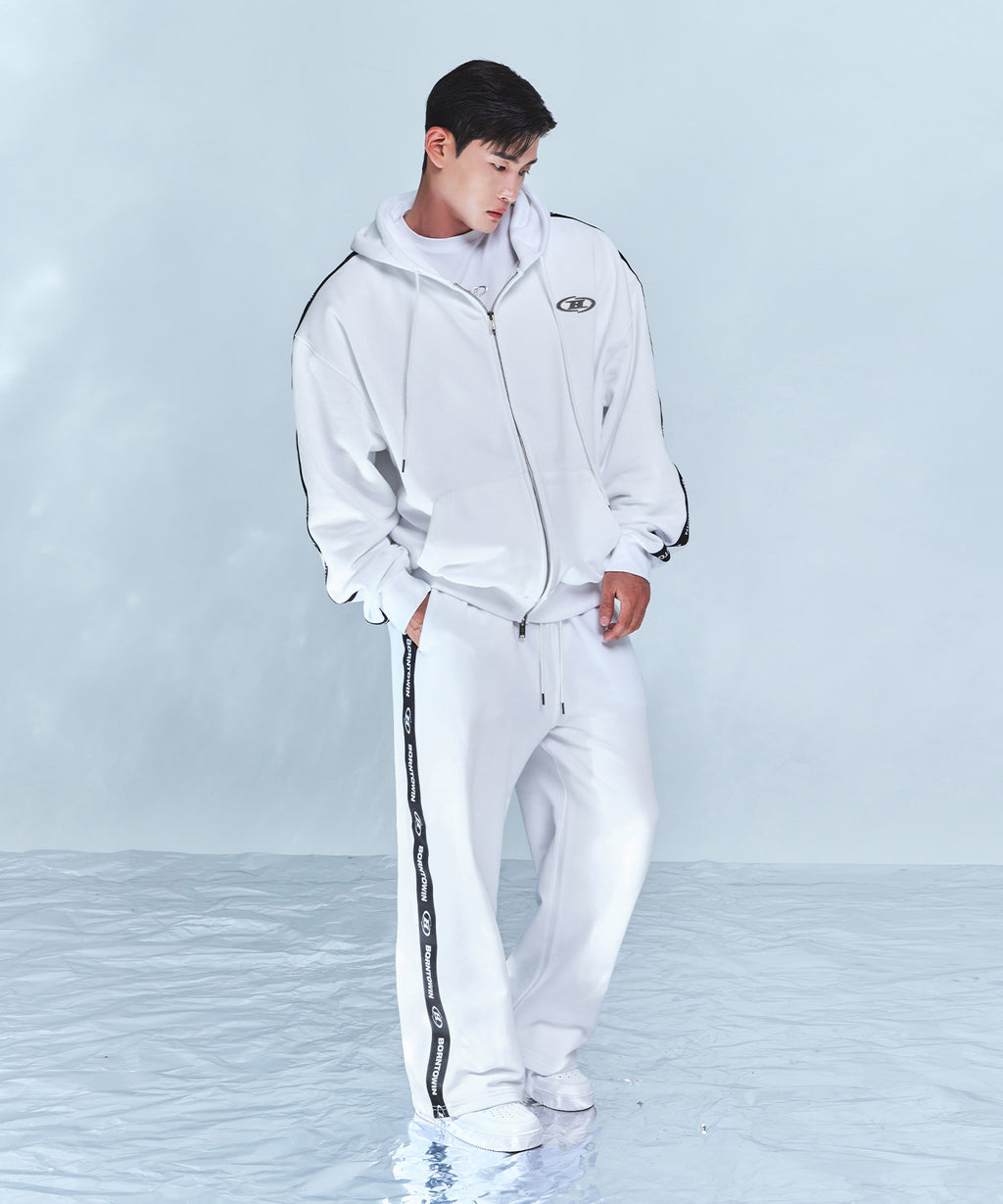 CHROME B BLACK LINE WIDE PANTS