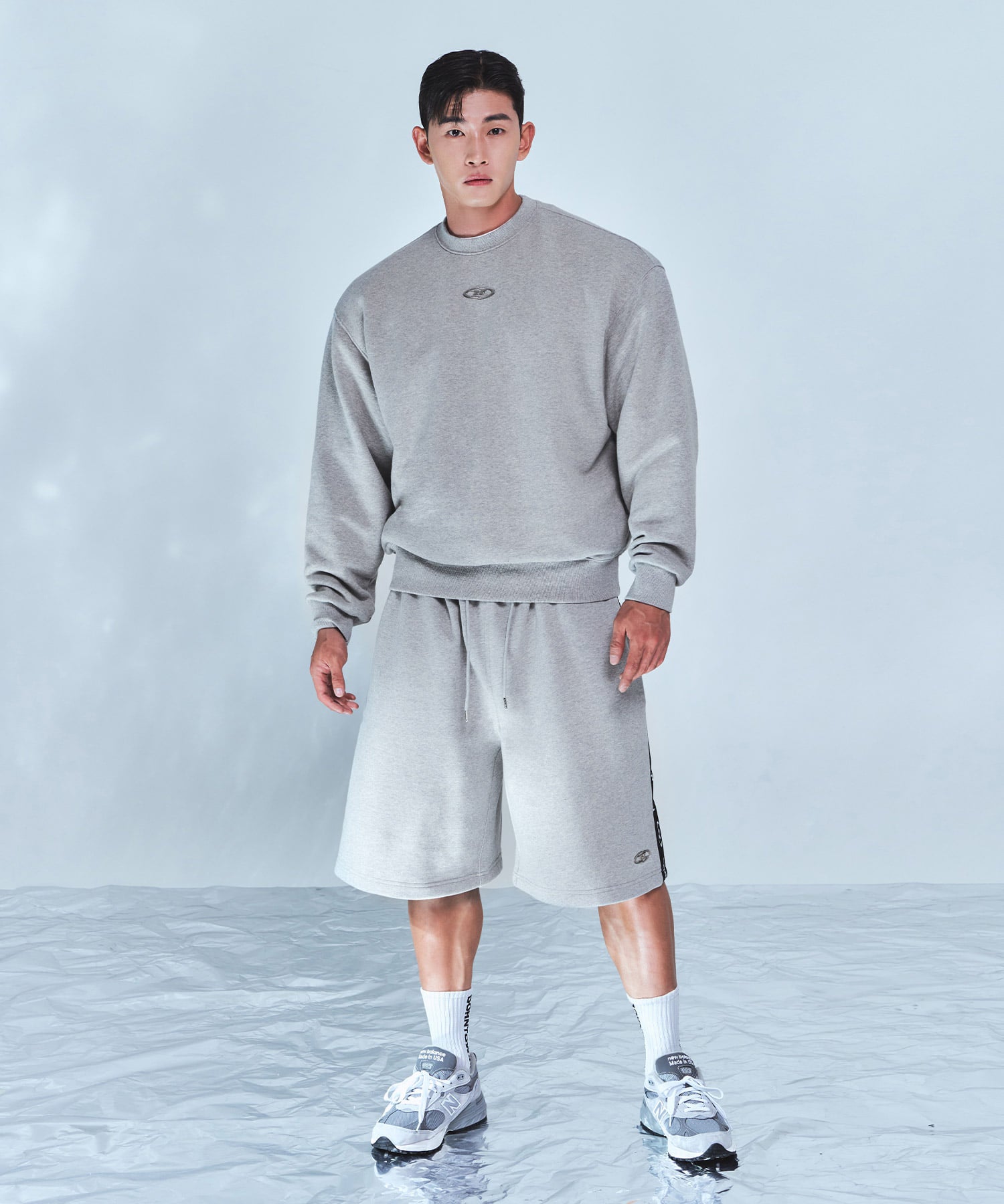 CHROME B SWEATSHIRTS [MELANGE GREY] Secondary image