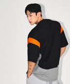 09 APPLIQUE RUGBY JERSEY T-SHIRTS [BLACK]