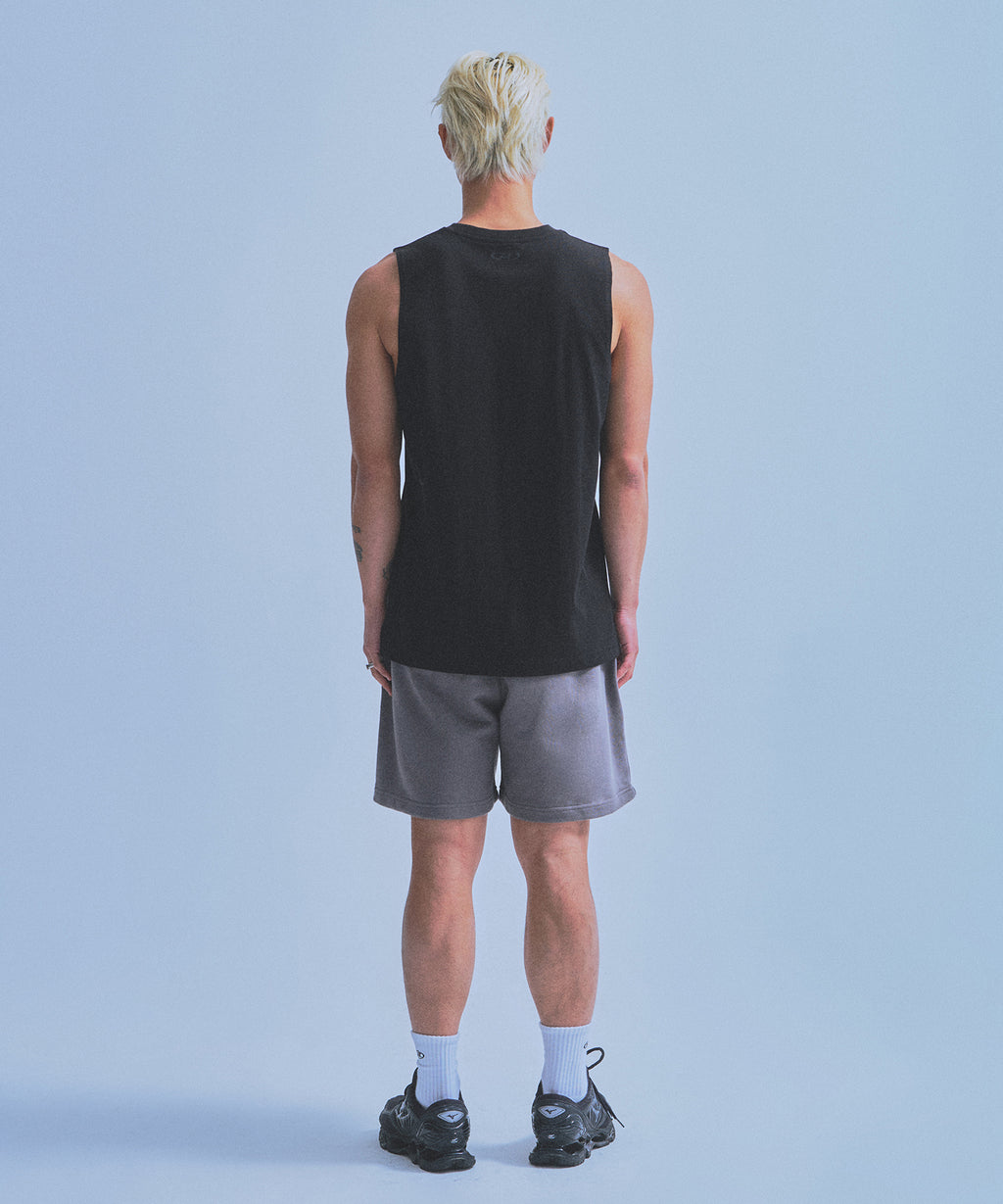 CHROME B HALF PANTS_SHORT VER [CHARCOAL]