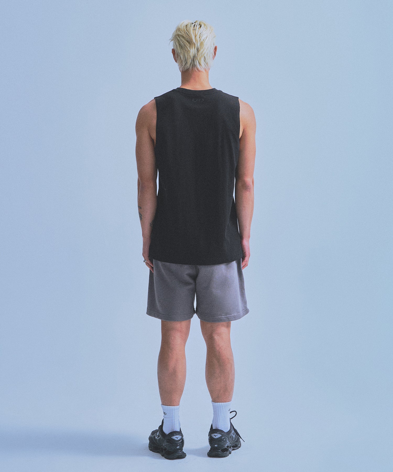 CHROME B HALF PANTS_SHORT VER [CHARCOAL]