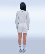 TRACK LINE PIN TUCK JERSEY SHORTS