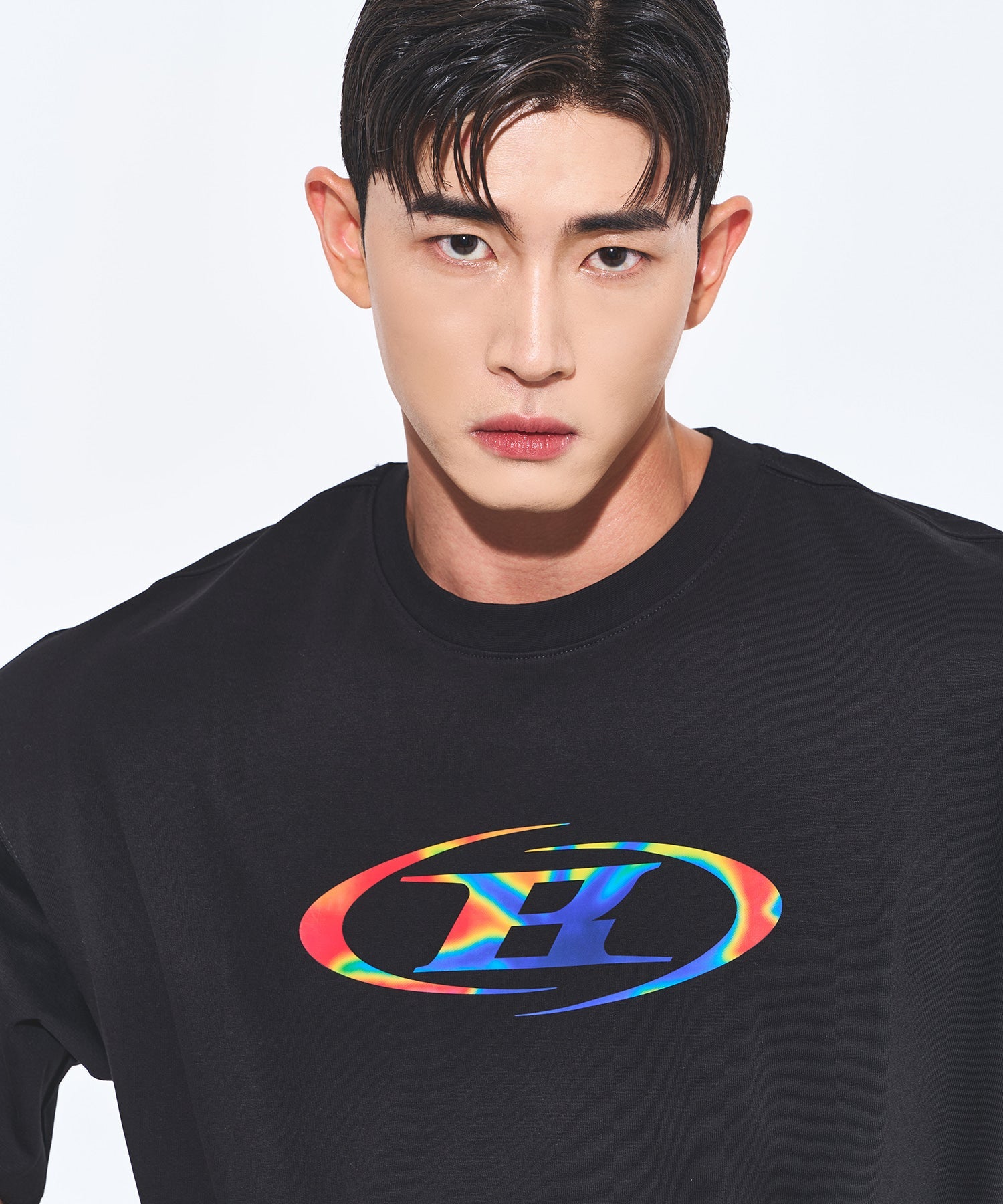 THERMO SYMBOL B SEMI OVER FIT T-SHIRTS [BLACK] Main image