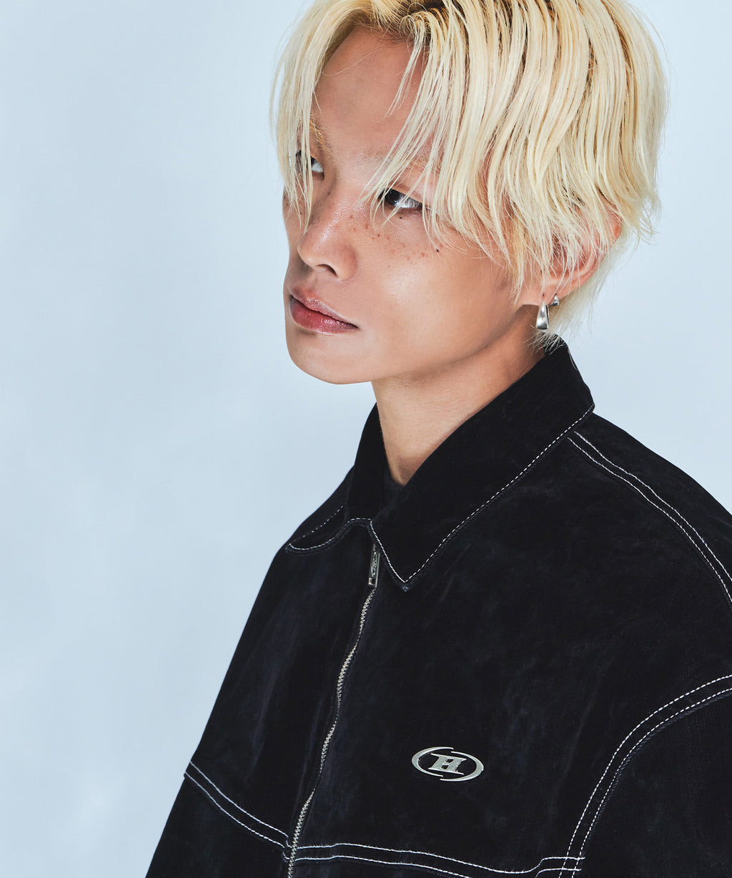 VELVET DENIM TRUCKER JACKET