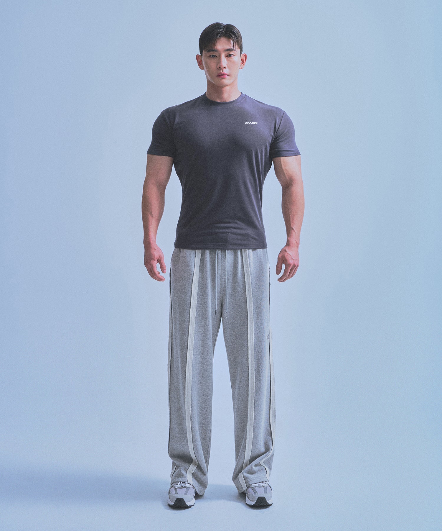 SILVER BRN MUSCLE FIT T-SHIRTS [CHARCOAL] Secondary image