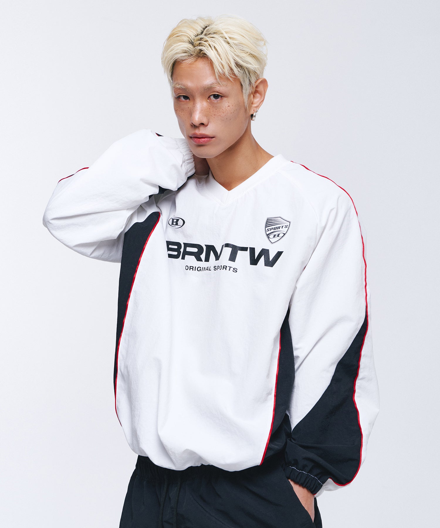 BRNTW VENTILATION NYLON TOP [WHITE]