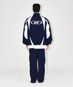 NYLON BLOCK STRING PANTS [NAVY]