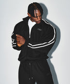 CHROME B JERSEY TRACK JACKET [BLACK]