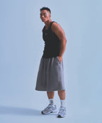 B PENDANT SLICE SLEEVELESS [BLACK]