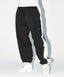 CHROME NYLON BLOCK PANTS [BLACK]