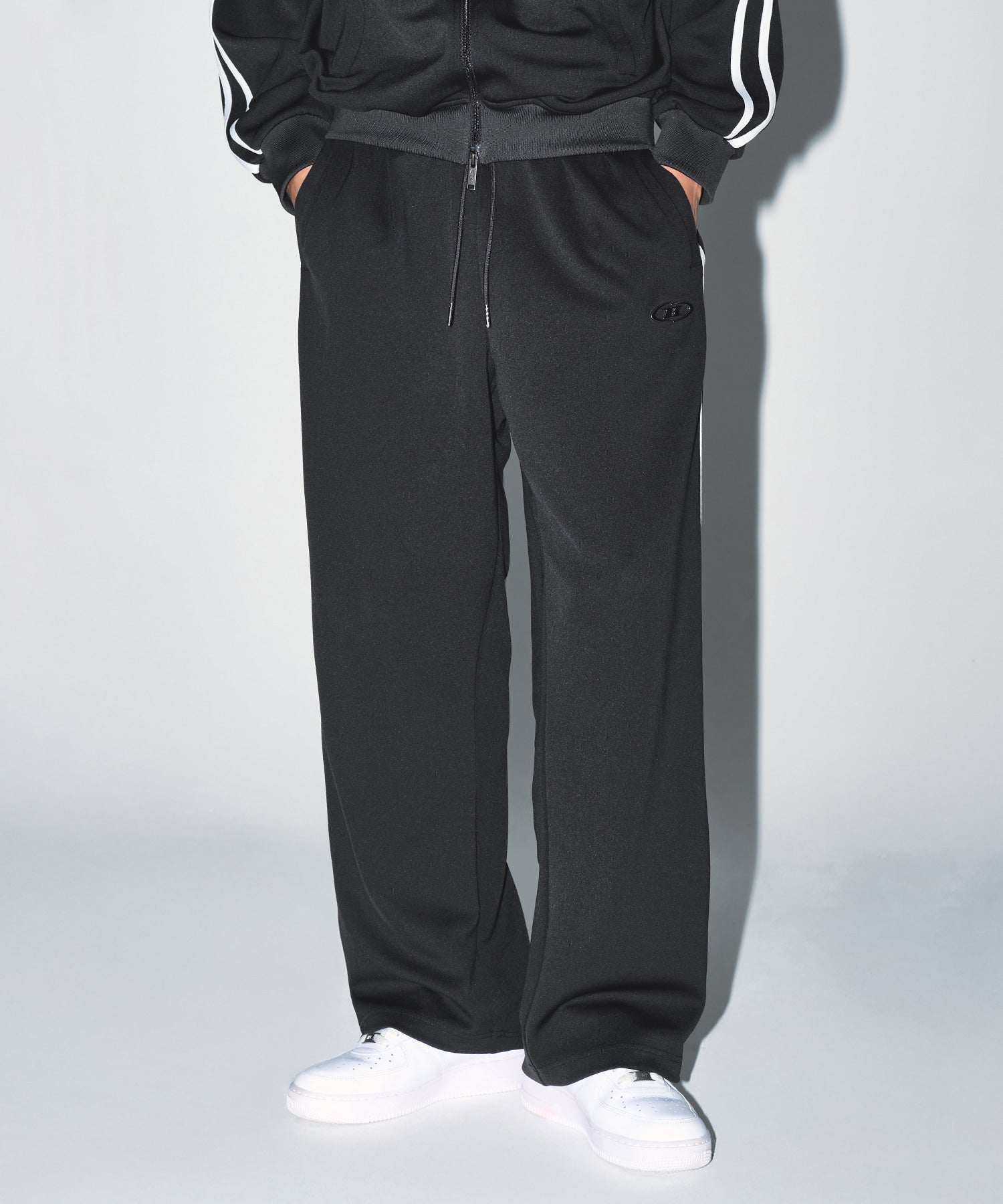 CHROME B JERSEY TRACK PANTS [CHARCOAL]