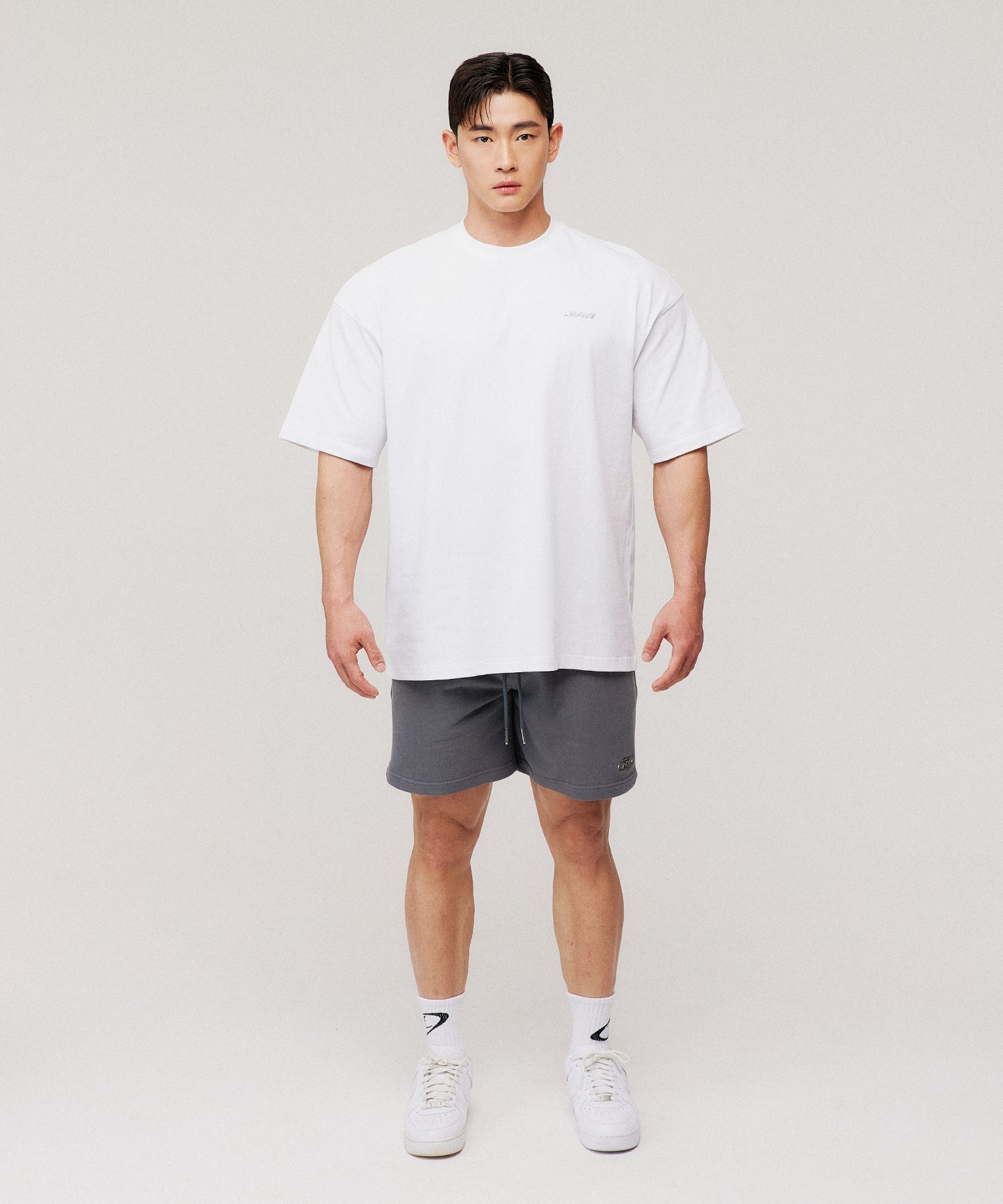 SILVER BRN SEMI OVER FIT T-SHIRTS [WHITE] Secondary image