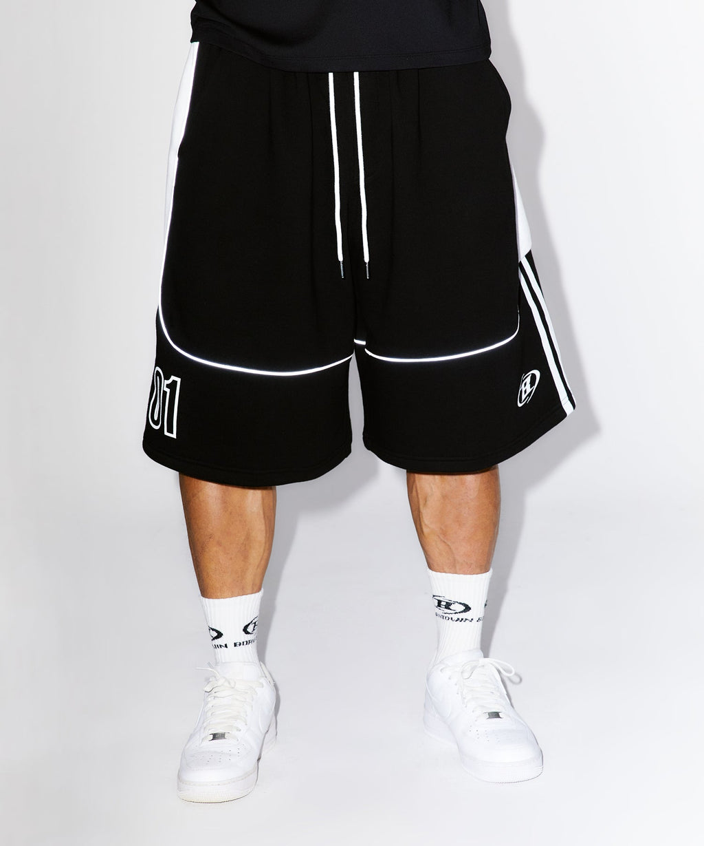 [Lee Jun-ho] WINNER REFLECTIVE BERMUDA PANTS [BLACK]