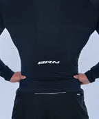 SYMBOL B MUSCLE FIT HALF ZIP-UP LONGSLEEVE