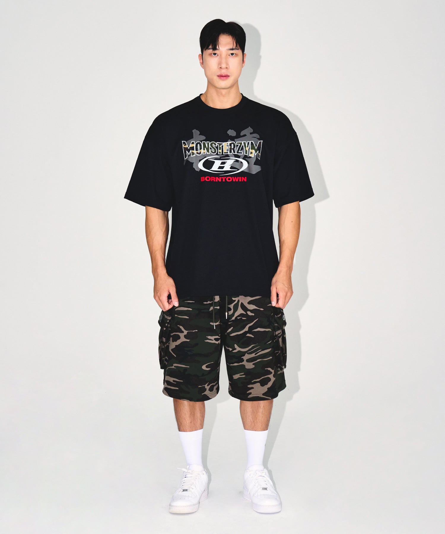 MONSTERZYM 10th SEMI OVER FIT T-SHIRTS [BLACK] Secondary image