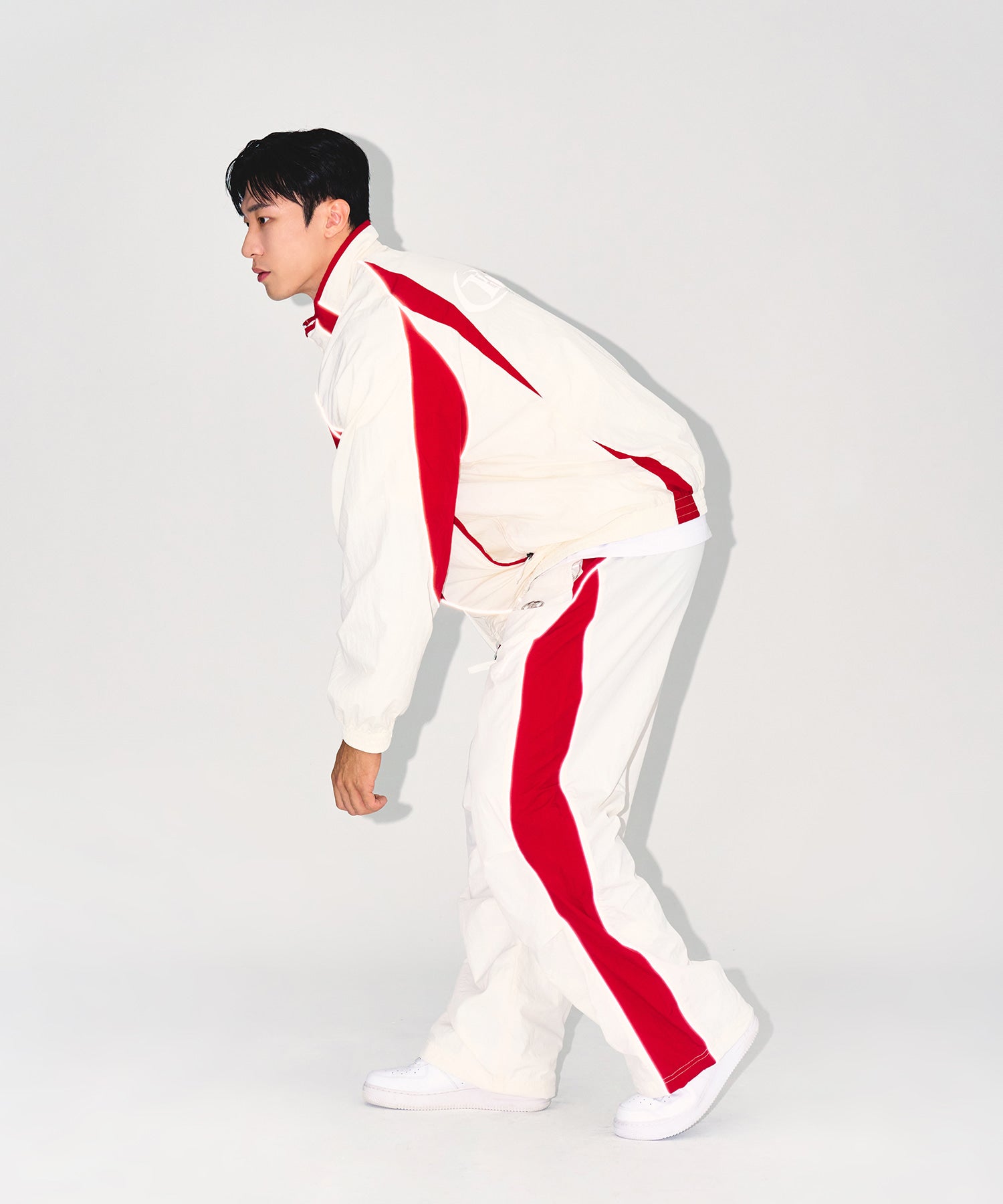 NYLON BLOCK JACKET [WHITE]