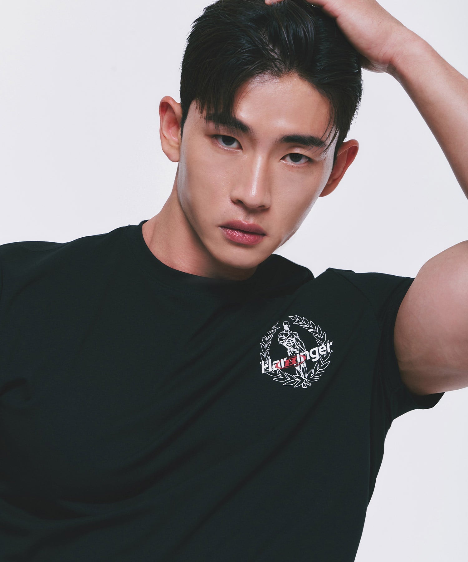 B X H MUSCLE FIT T-SHIRTS [BLACK] Secondary image