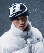 SYMBOL B JACQUARD BEANIE
