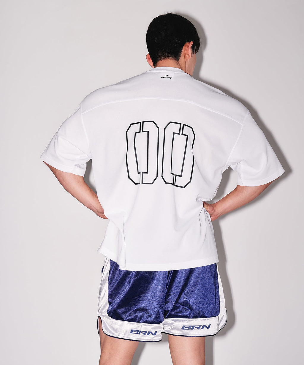 BRN NUMBER TECH EXTRA FIT T-SHIRTS [WHITE]