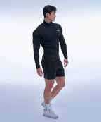 SYMBOL B MUSCLE FIT HALF ZIP-UP LONGSLEEVE