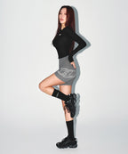 W STROKE B 3.5 BIKER SHORTS [CHARCOAL]