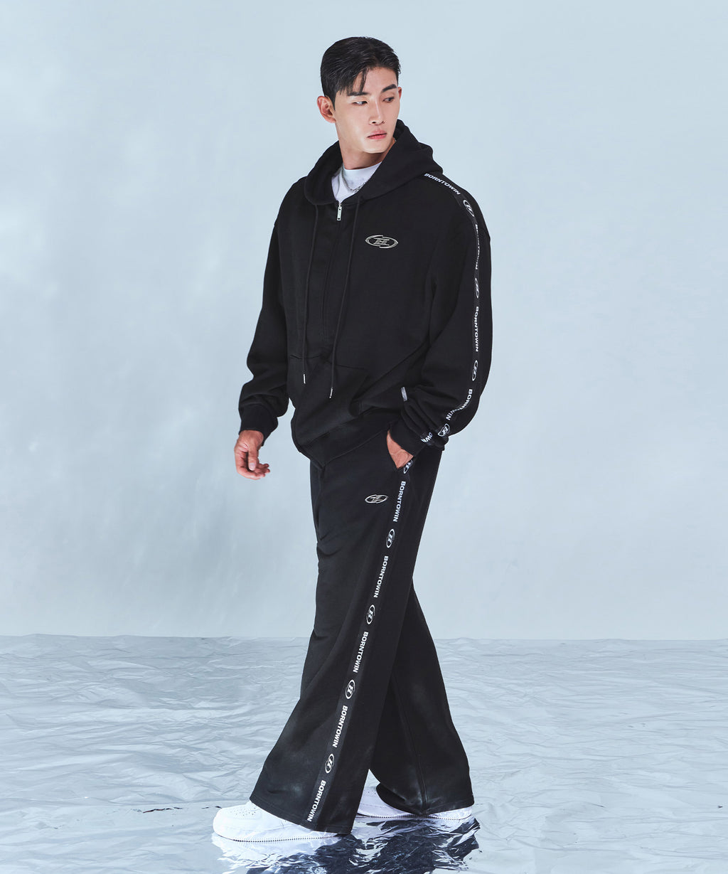 CHROME B BLACK LINE WIDE PANTS