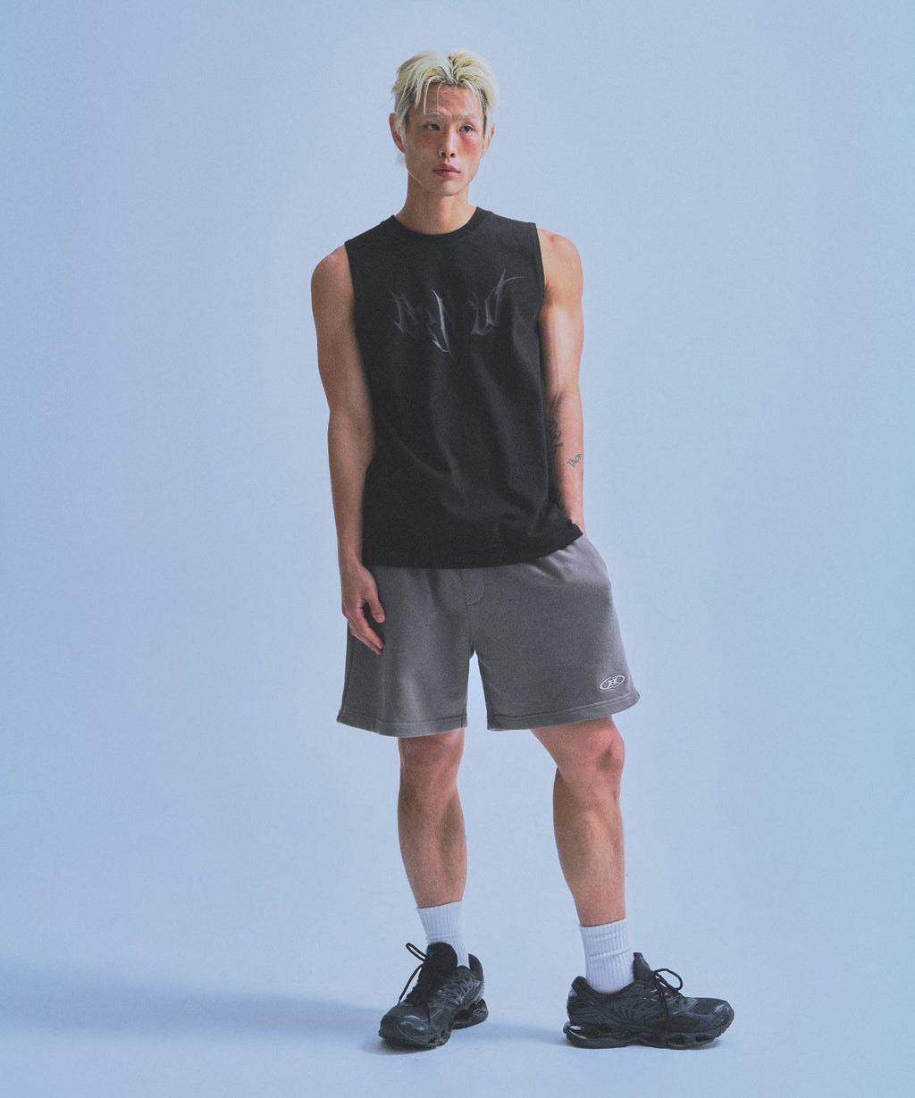 SILVER BRN MUSCLE FIT T-SHIRTS [BLACK]