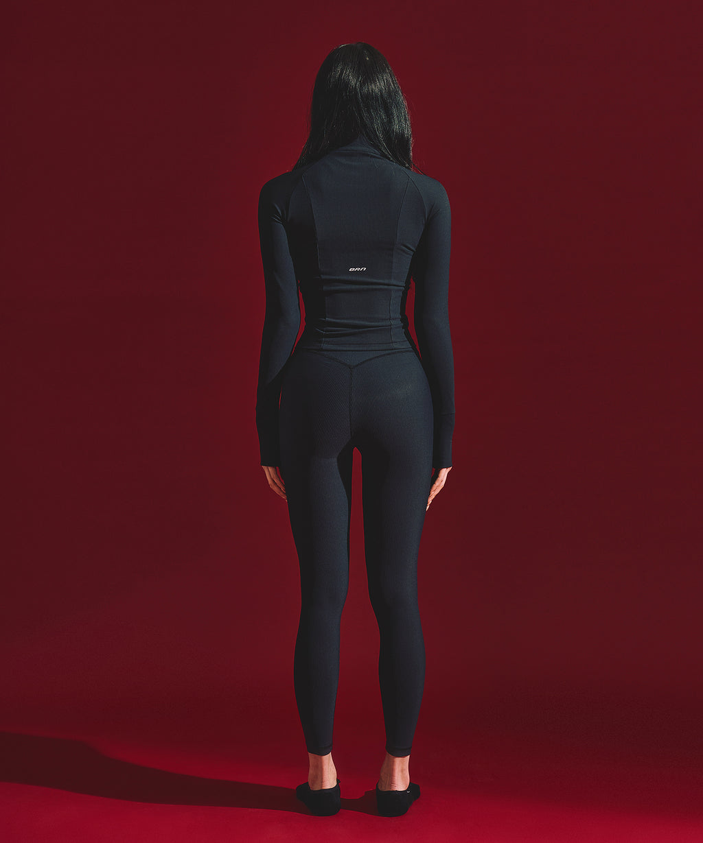 W B-FLEX FULL ZIP UP JACKET [BLACK]